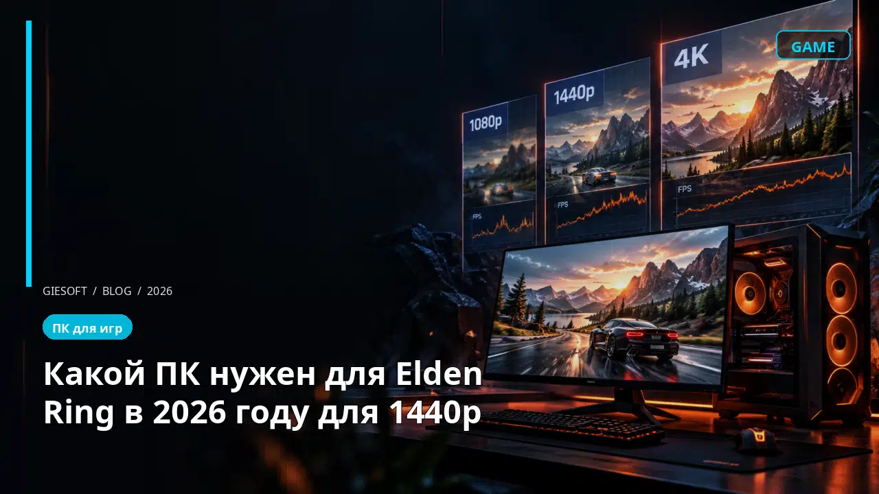 Какой ПК нужен для Elden Ring в 2026 году для 1440p