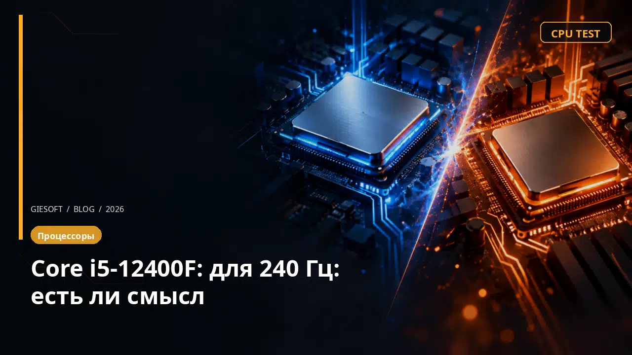Core i5-12400F: для 240 Гц: есть ли смысл