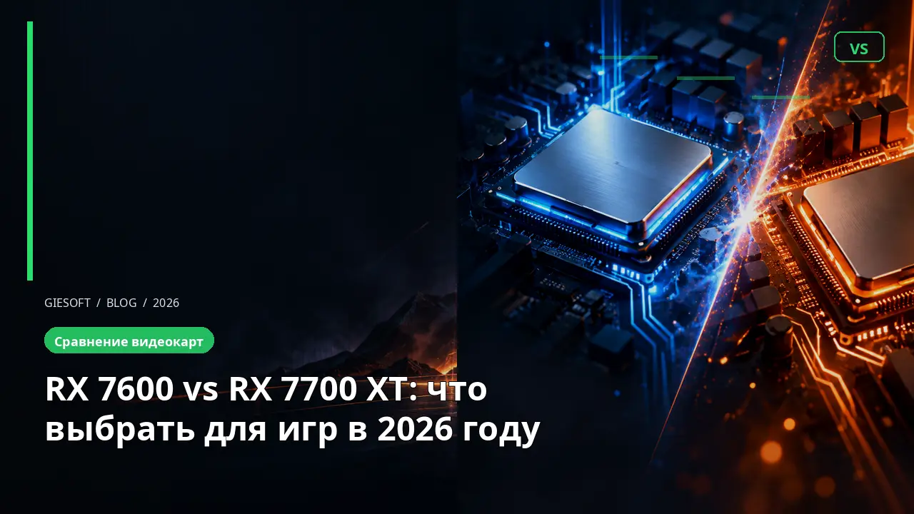 RX 7600 vs RX 7700 XT: что выбрать для игр в 2026 году