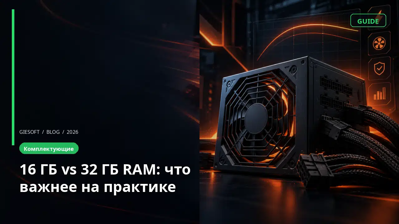 16 ГБ vs 32 ГБ RAM: что важнее на практике