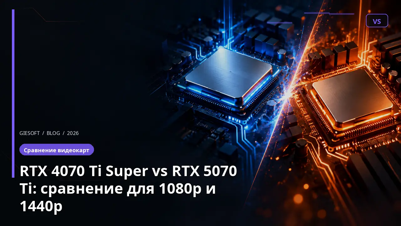 RTX 4070 Ti Super vs RTX 5070 Ti: сравнение для 1080p и 1440p