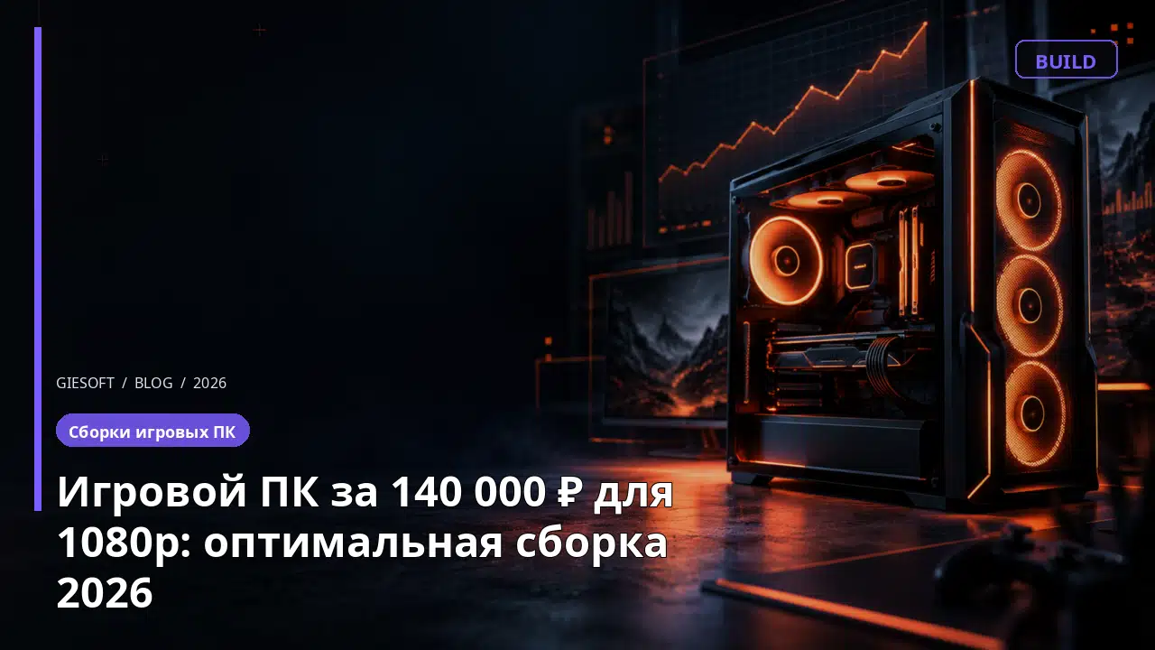 Игровой ПК за 140 000 ₽ для 1080p: оптимальная сборка 2026