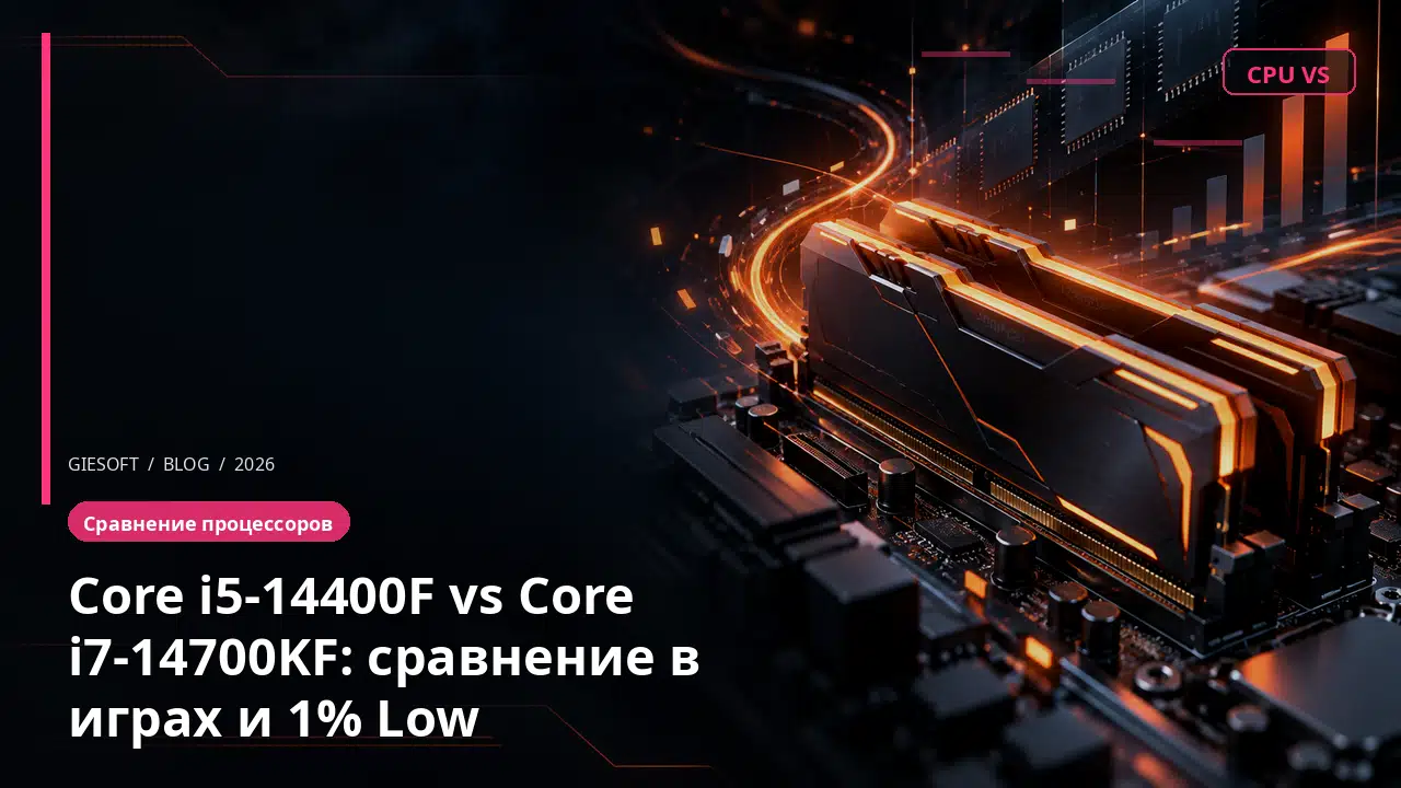 Core i5-14400F vs Core i7-14700KF: сравнение в играх и 1% Low