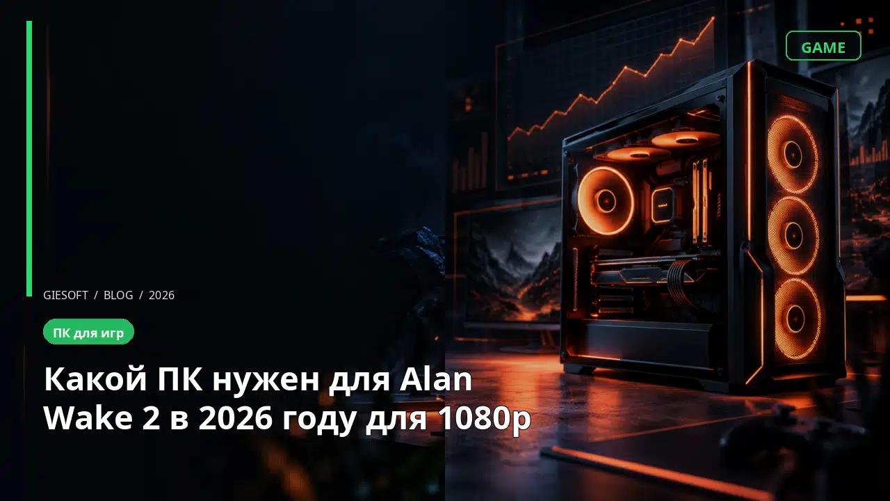 Какой ПК нужен для Alan Wake 2 в 2026 году для 1080p