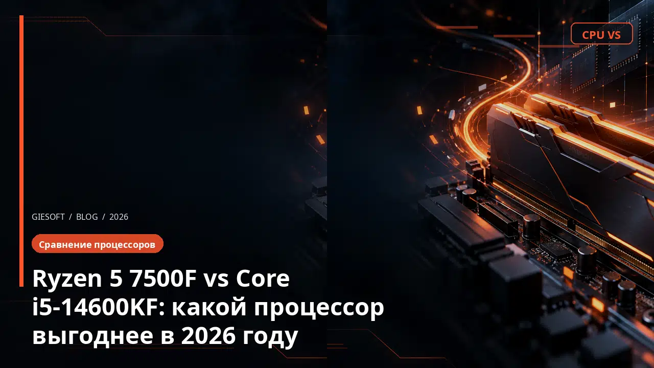 Ryzen 5 7500F vs Core i5-14600KF: какой процессор выгоднее в 2026 году