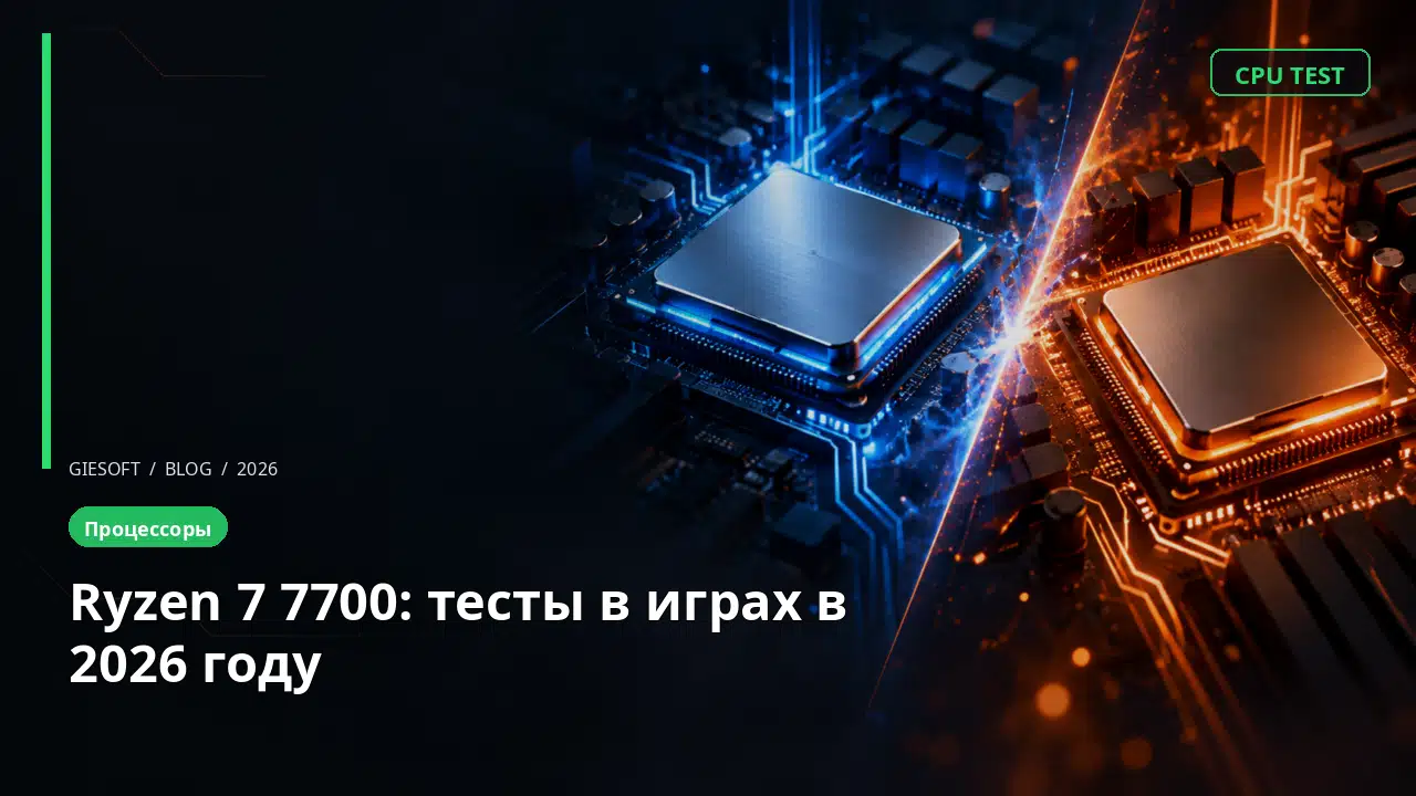 Ryzen 7 7700: тесты в играх в 2026 году