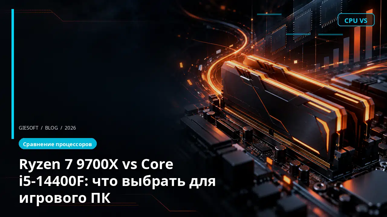 Ryzen 7 9700X vs Core i5-14400F: что выбрать для игрового ПК