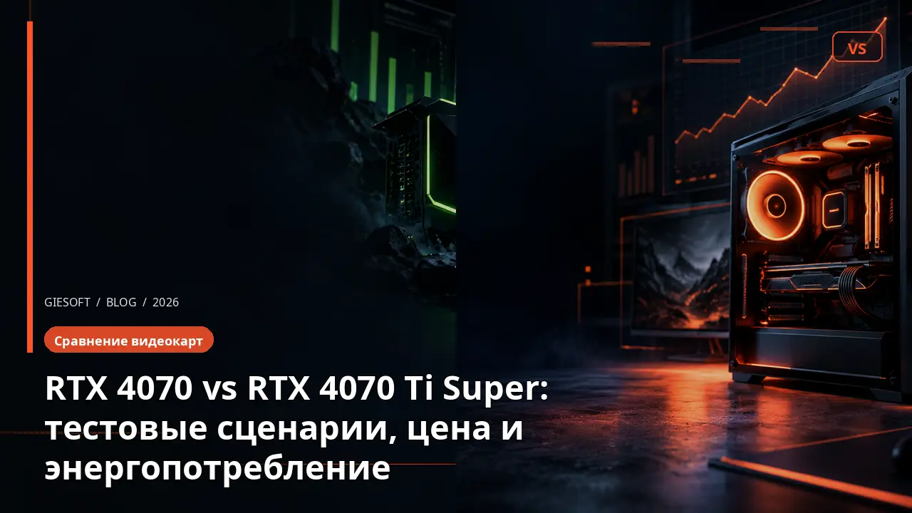 RTX 4070 vs RTX 4070 Ti Super: тестовые сценарии, цена и энергопотребление
