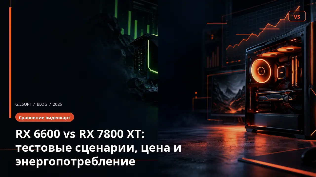 RX 6600 vs RX 7800 XT: тестовые сценарии, цена и энергопотребление