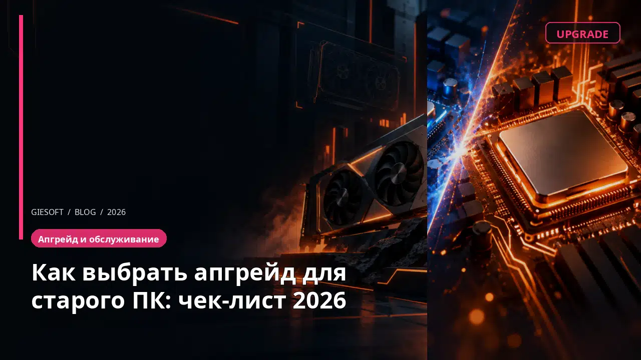 Как выбрать апгрейд для старого ПК: чек-лист 2026