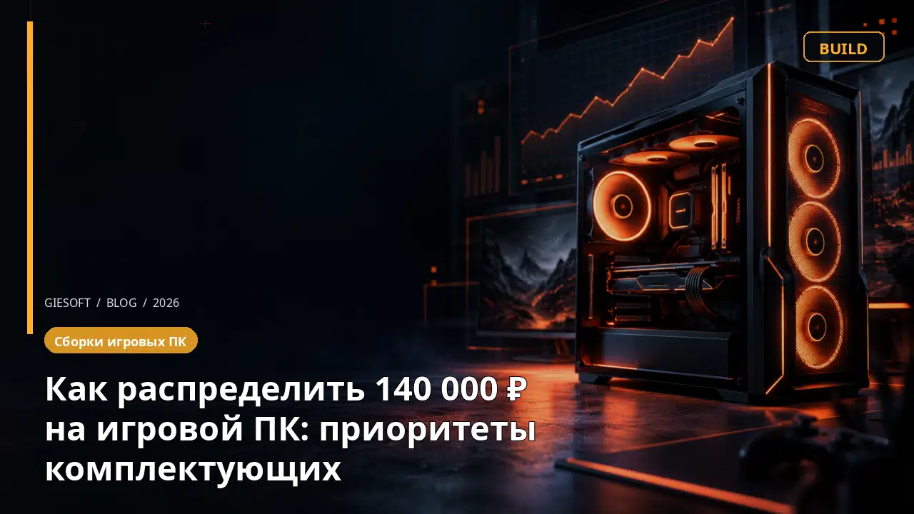 Как распределить 140 000 ₽ на игровой ПК: приоритеты комплектующих