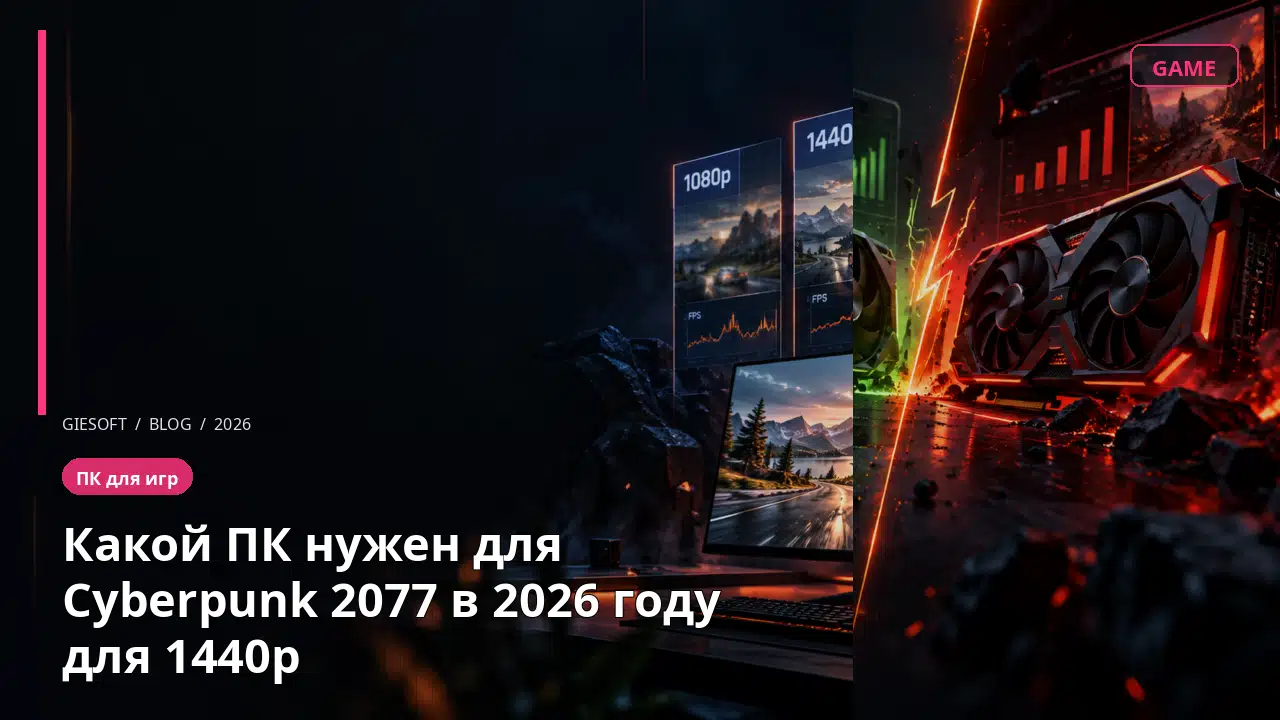 Какой ПК нужен для Cyberpunk 2077 в 2026 году для 1440p