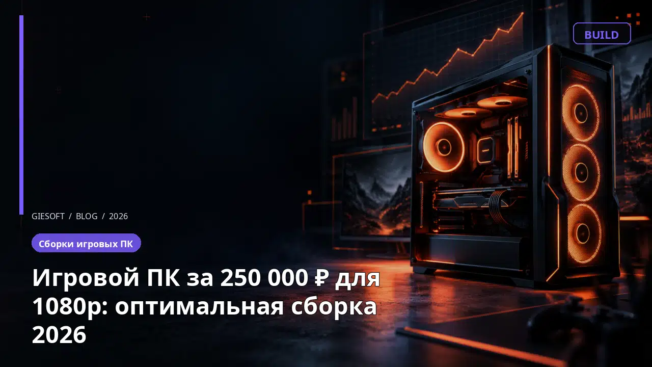 Игровой ПК за 250 000 ₽ для 1080p: оптимальная сборка 2026