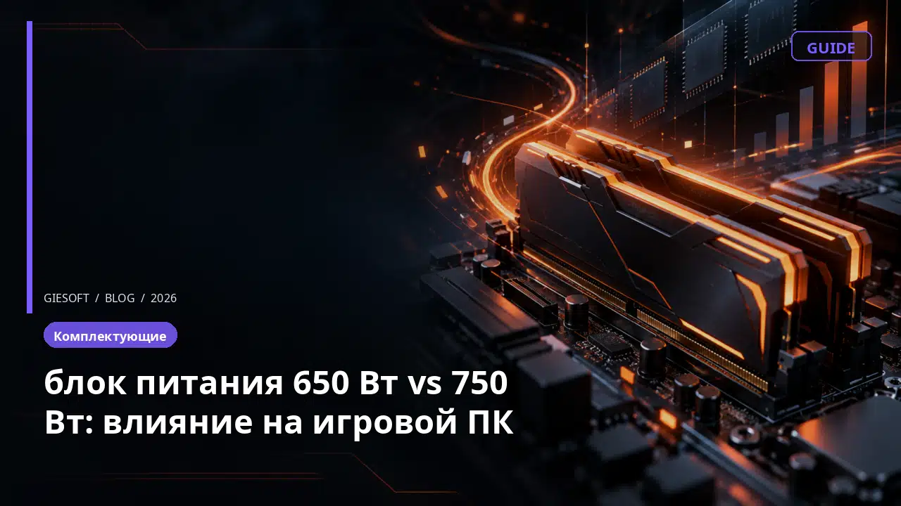 блок питания 650 Вт vs 750 Вт: влияние на игровой ПК