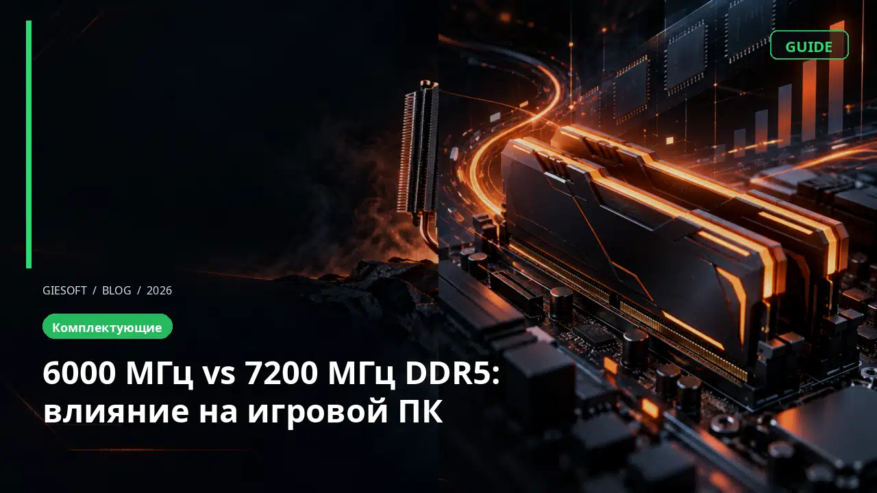 6000 МГц vs 7200 МГц DDR5: влияние на игровой ПК