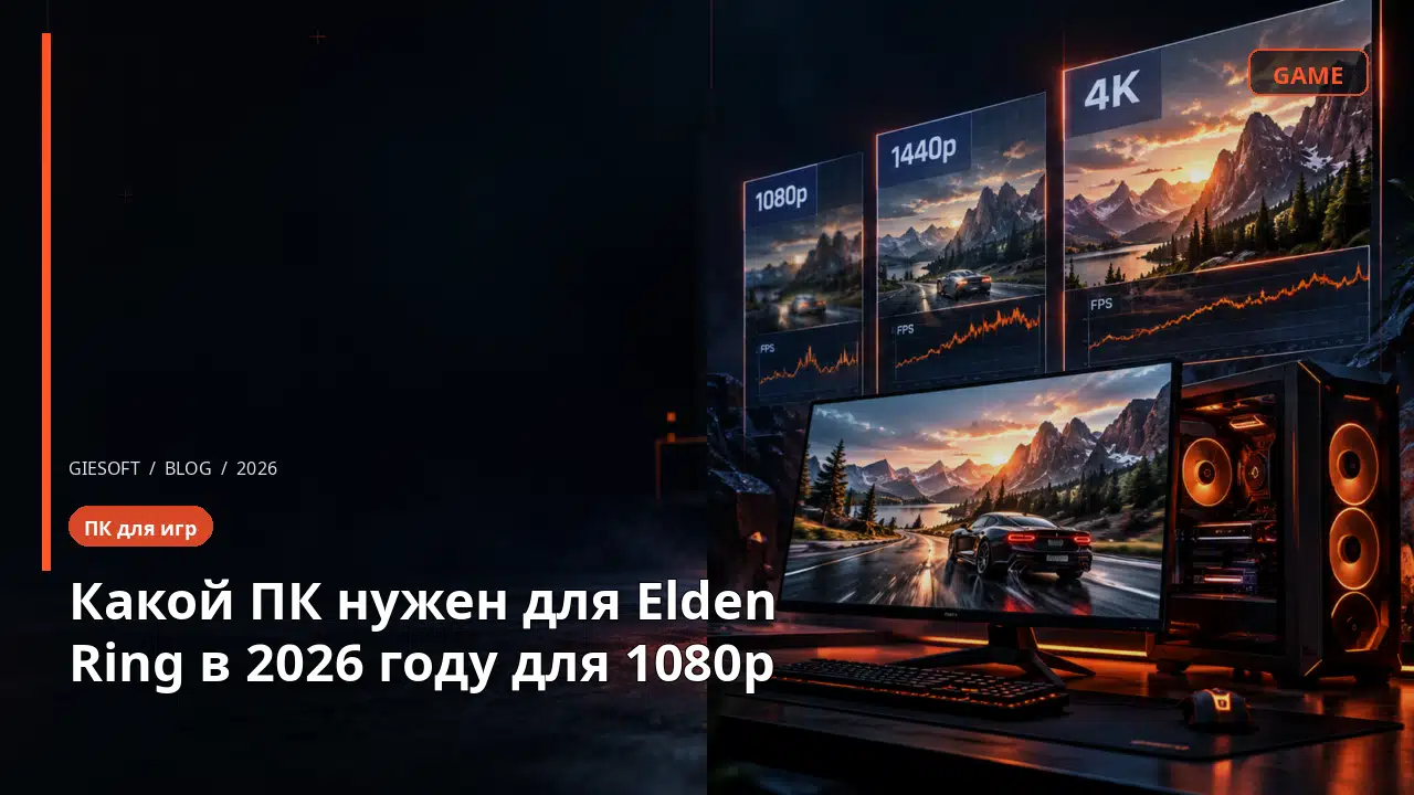 Какой ПК нужен для Elden Ring в 2026 году для 1080p