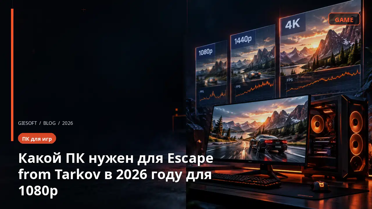 Какой ПК нужен для Escape from Tarkov в 2026 году для 1080p