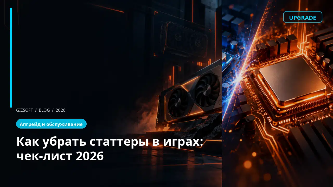 Как убрать статтеры в играх: чек-лист 2026