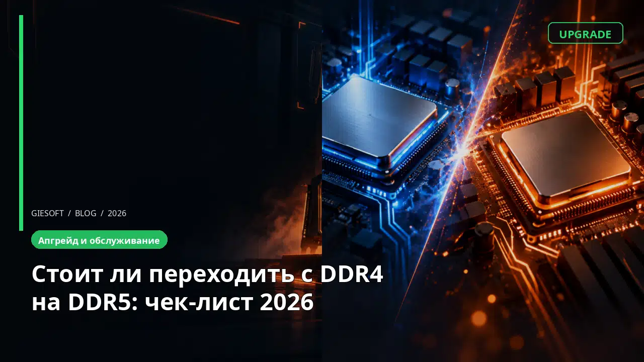 Стоит ли переходить с DDR4 на DDR5: чек-лист 2026