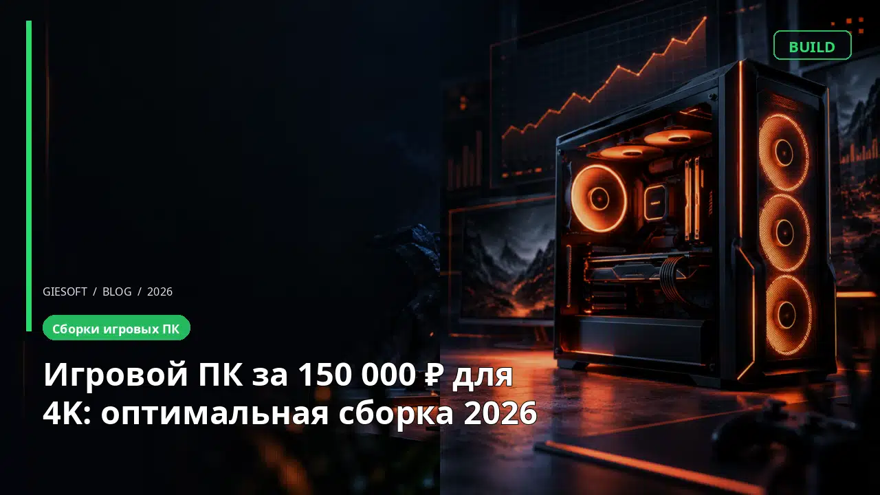 Игровой ПК за 150 000 ₽ для 4K: оптимальная сборка 2026