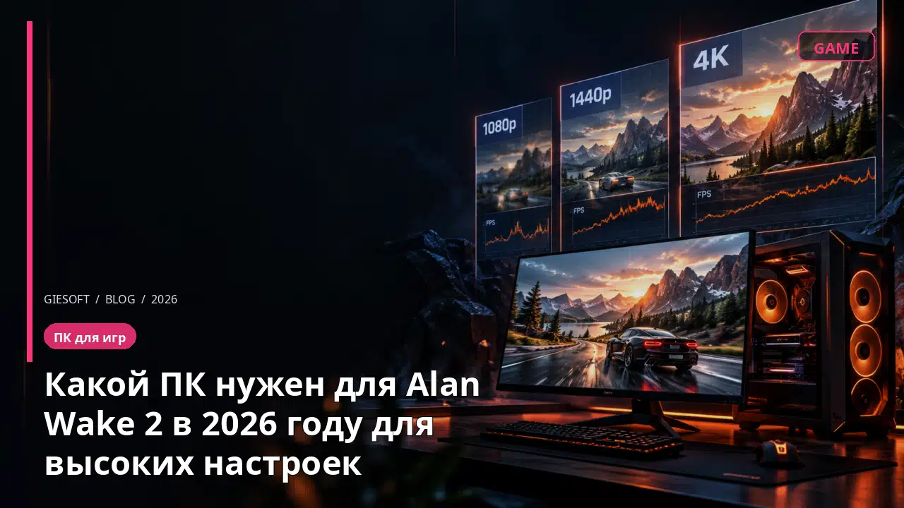 Какой ПК нужен для Alan Wake 2 в 2026 году для высоких настроек