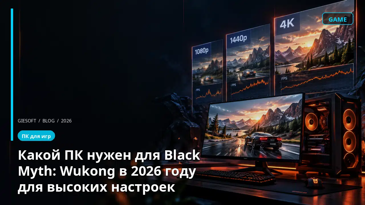Какой ПК нужен для Black Myth: Wukong в 2026 году для высоких настроек