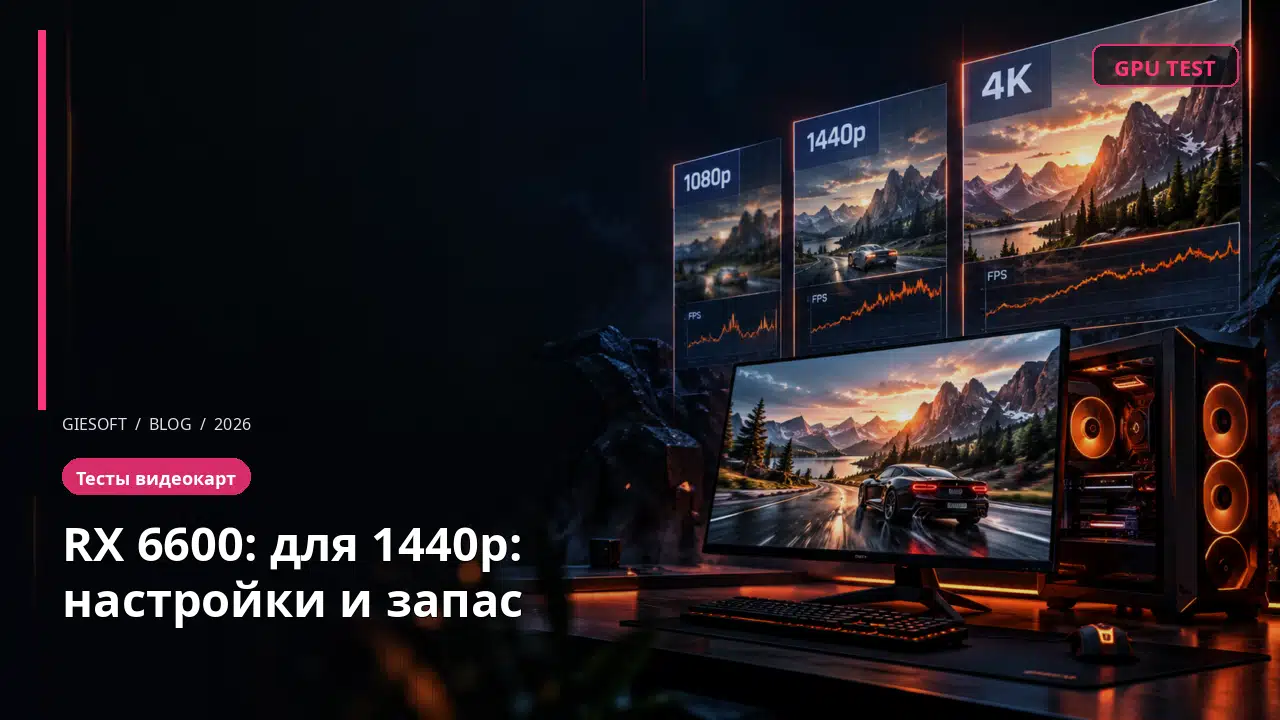 RX 6600: для 1440p: настройки и запас