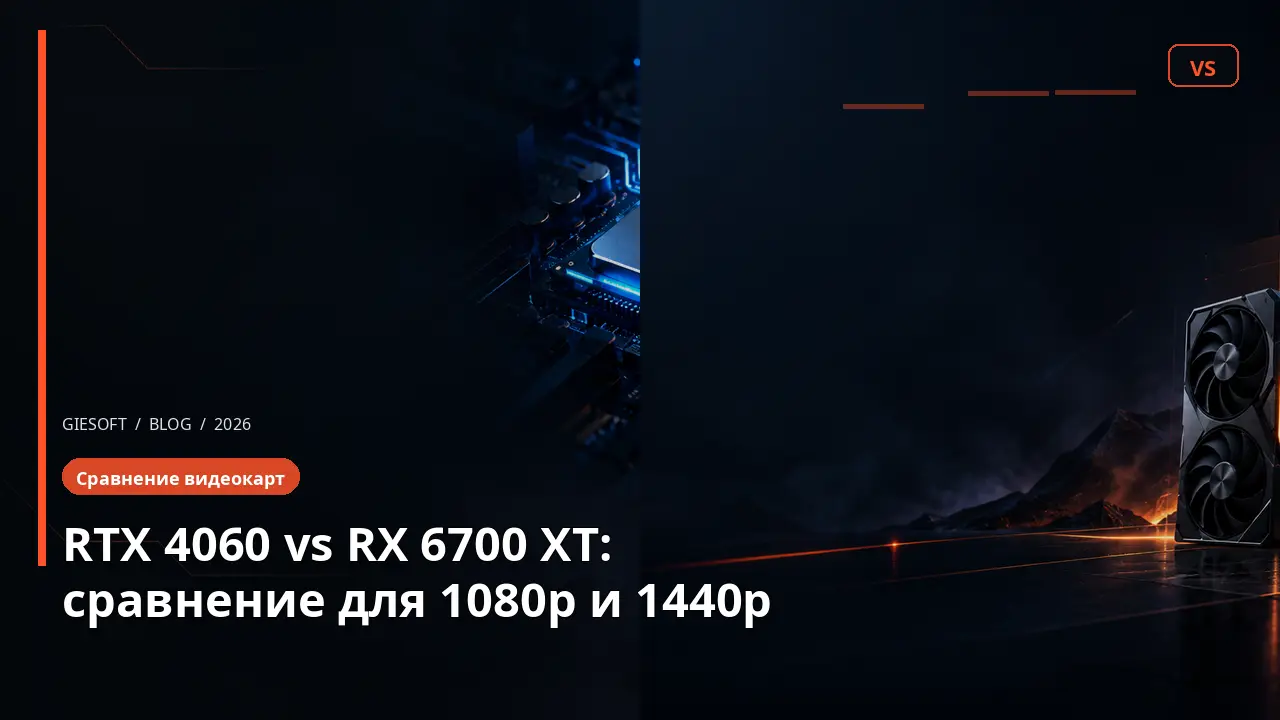 RTX 4060 vs RX 6700 XT: сравнение для 1080p и 1440p