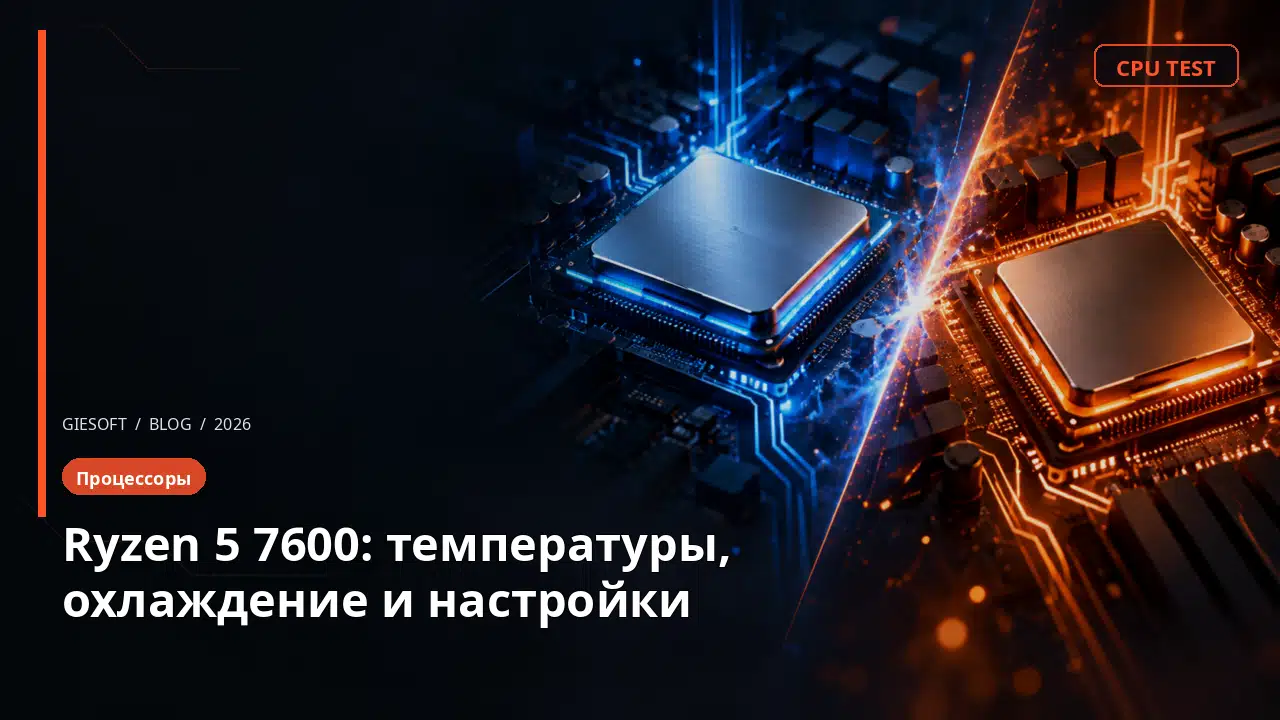 Ryzen 5 7600: температуры, охлаждение и настройки