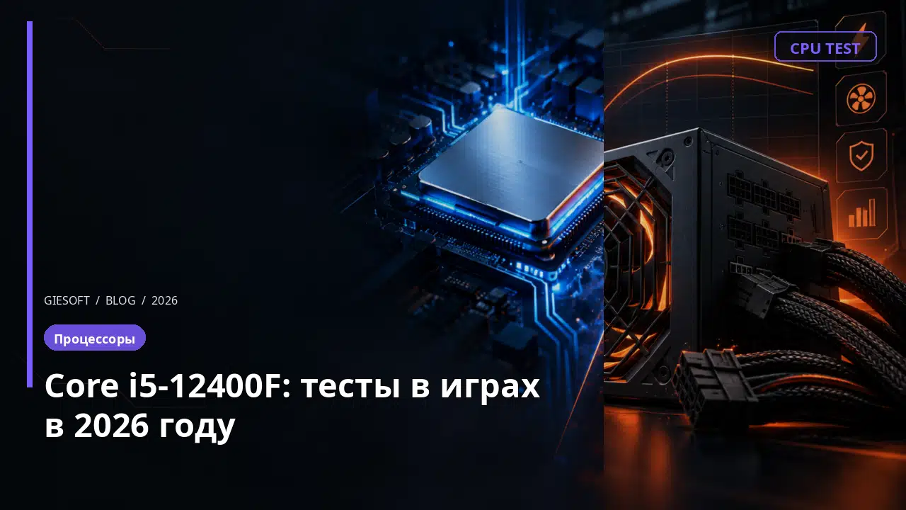 Core i5-12400F: тесты в играх в 2026 году