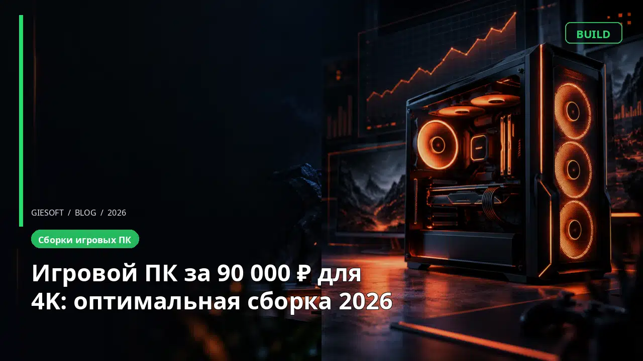 Игровой ПК за 90 000 ₽ для 4K: оптимальная сборка 2026