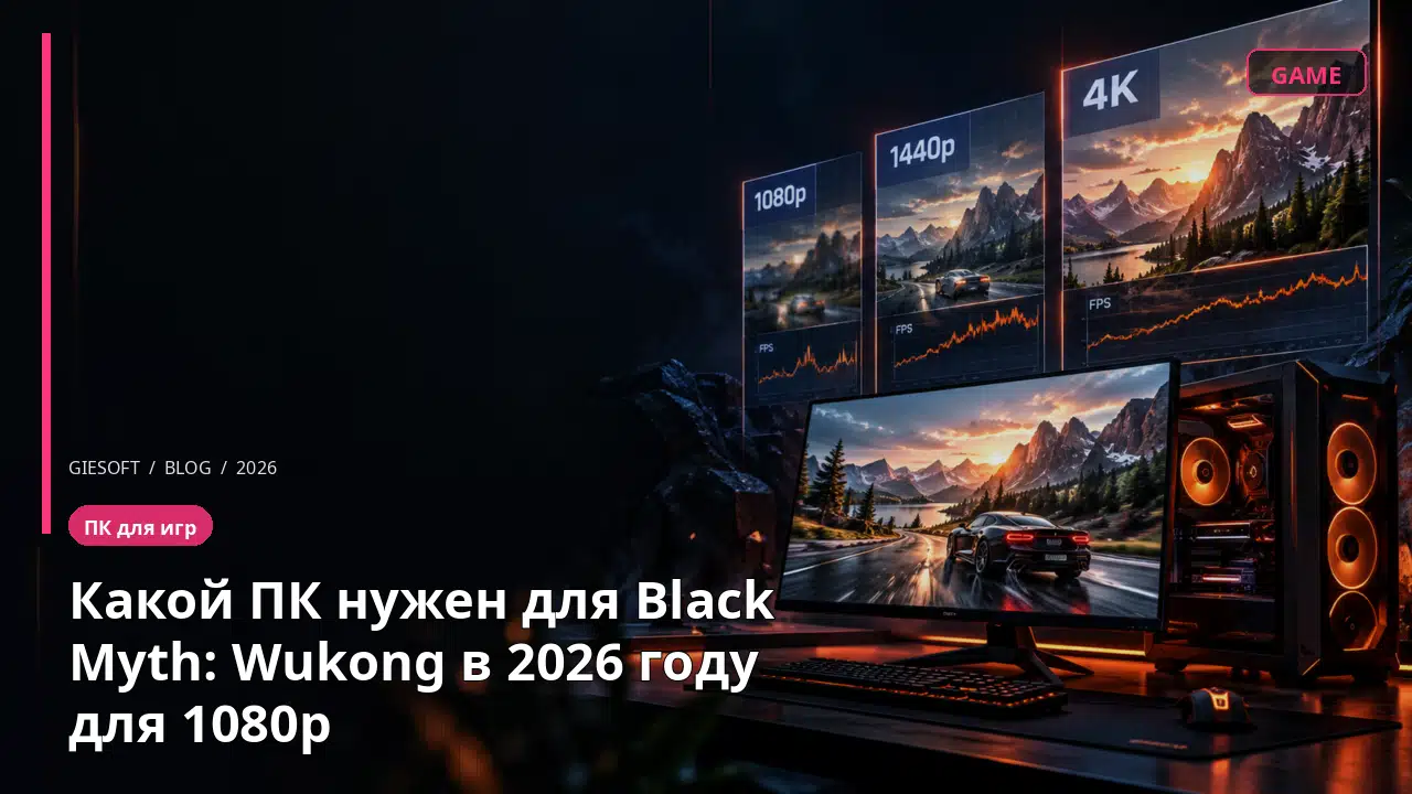 Какой ПК нужен для Black Myth: Wukong в 2026 году для 1080p