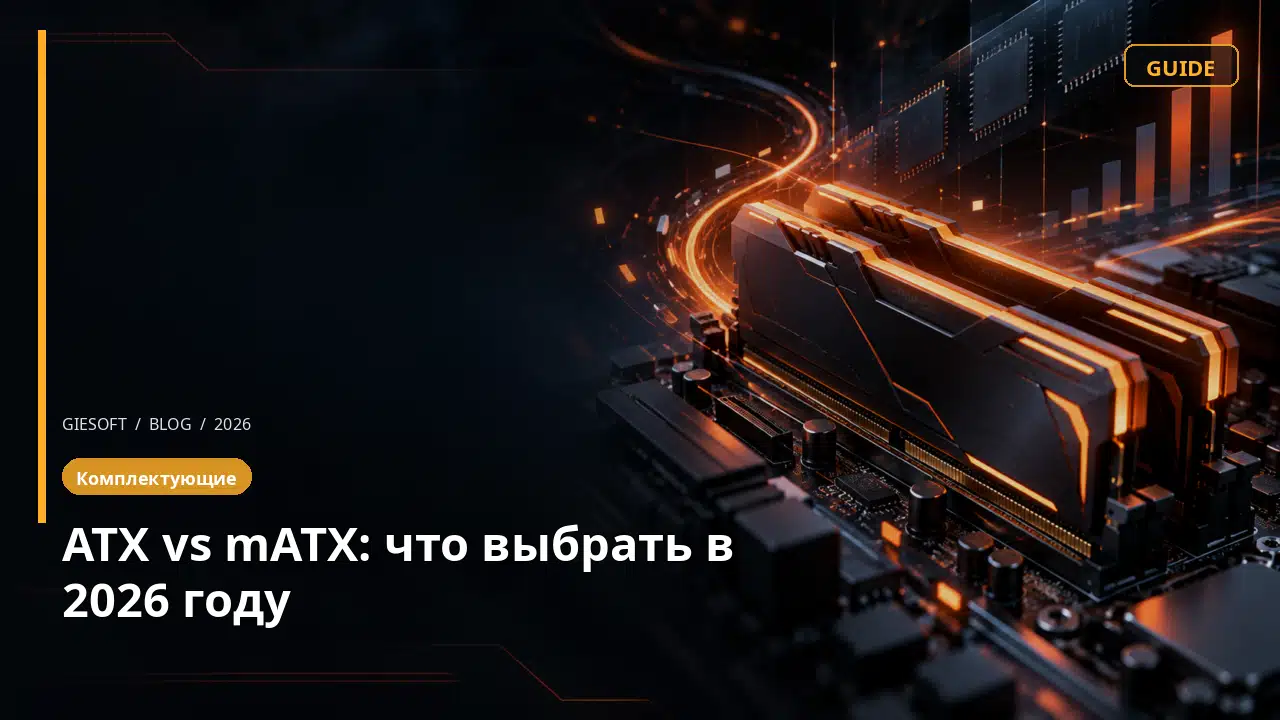 ATX vs mATX: что выбрать в 2026 году