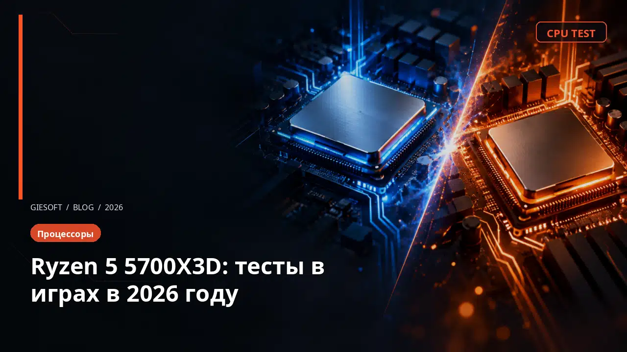 Ryzen 5 5700X3D: тесты в играх в 2026 году