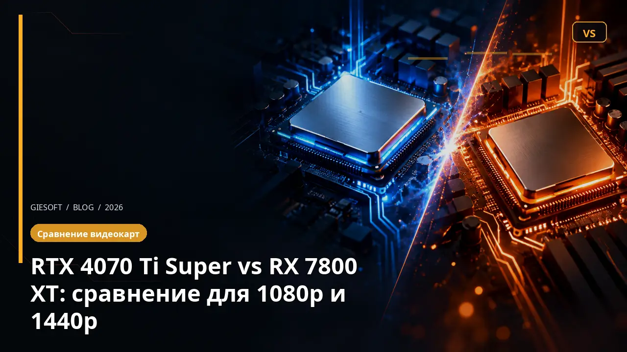 RTX 4070 Ti Super vs RX 7800 XT: сравнение для 1080p и 1440p