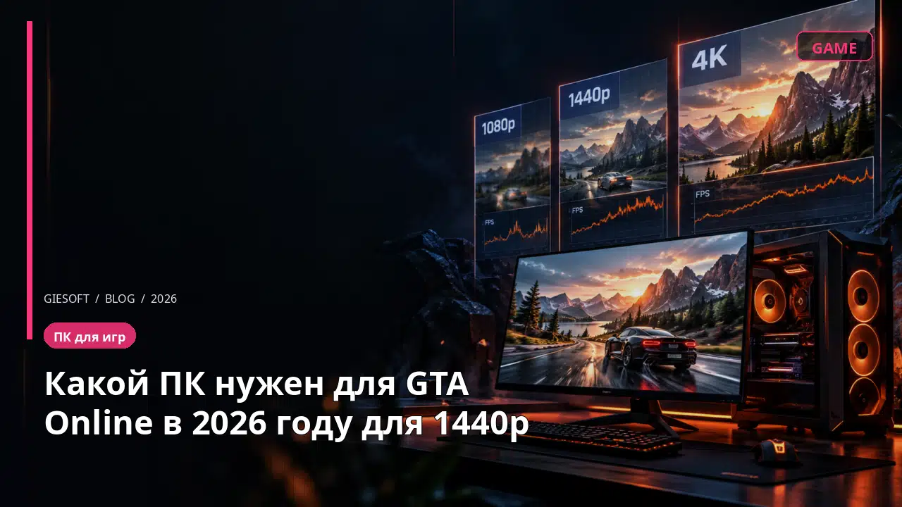 Какой ПК нужен для GTA Online в 2026 году для 1440p