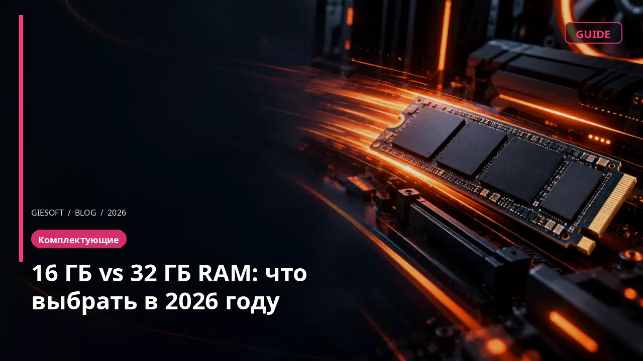 16 ГБ vs 32 ГБ RAM: что выбрать в 2026 году
