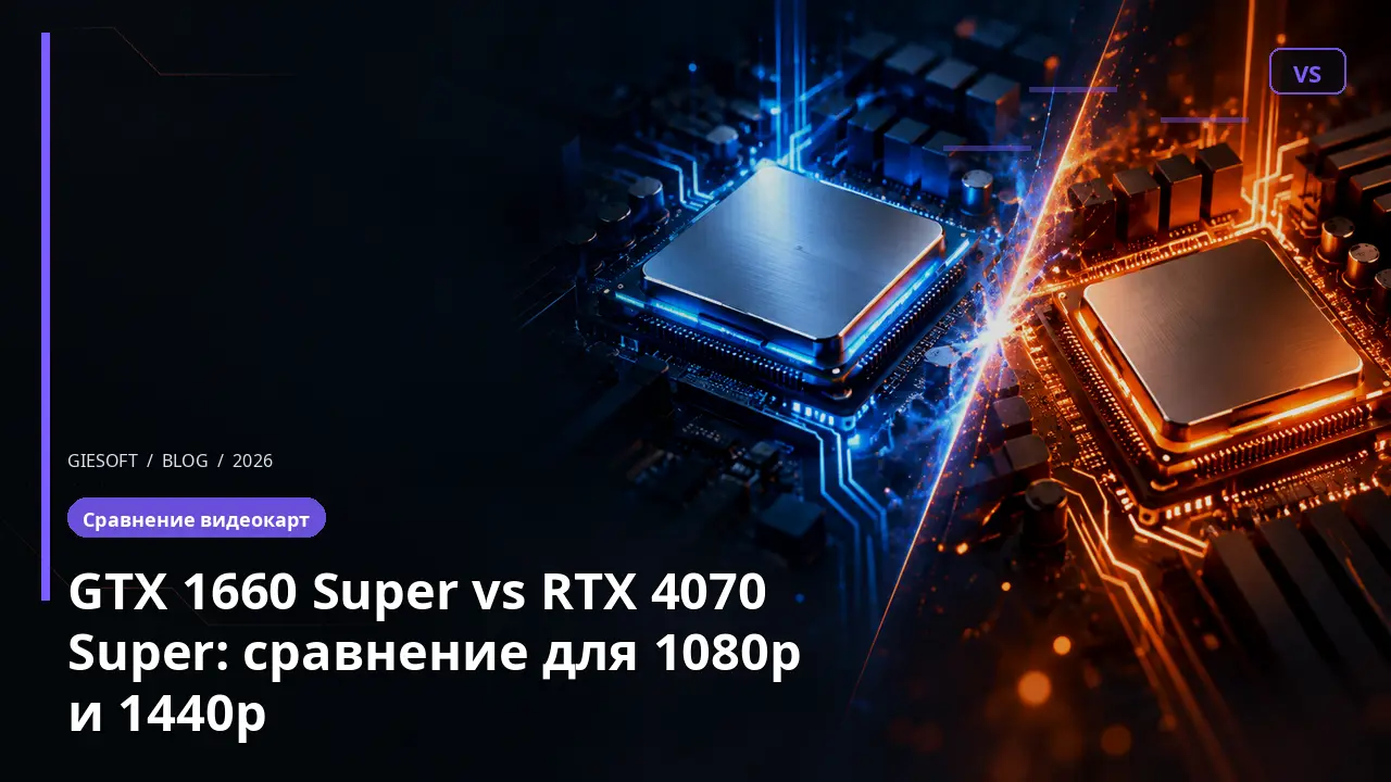 GTX 1660 Super vs RTX 4070 Super: сравнение для 1080p и 1440p