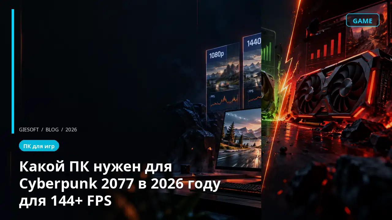 Какой ПК нужен для Cyberpunk 2077 в 2026 году для 144+ FPS