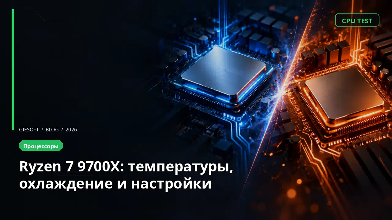 Ryzen 7 9700X: температуры, охлаждение и настройки