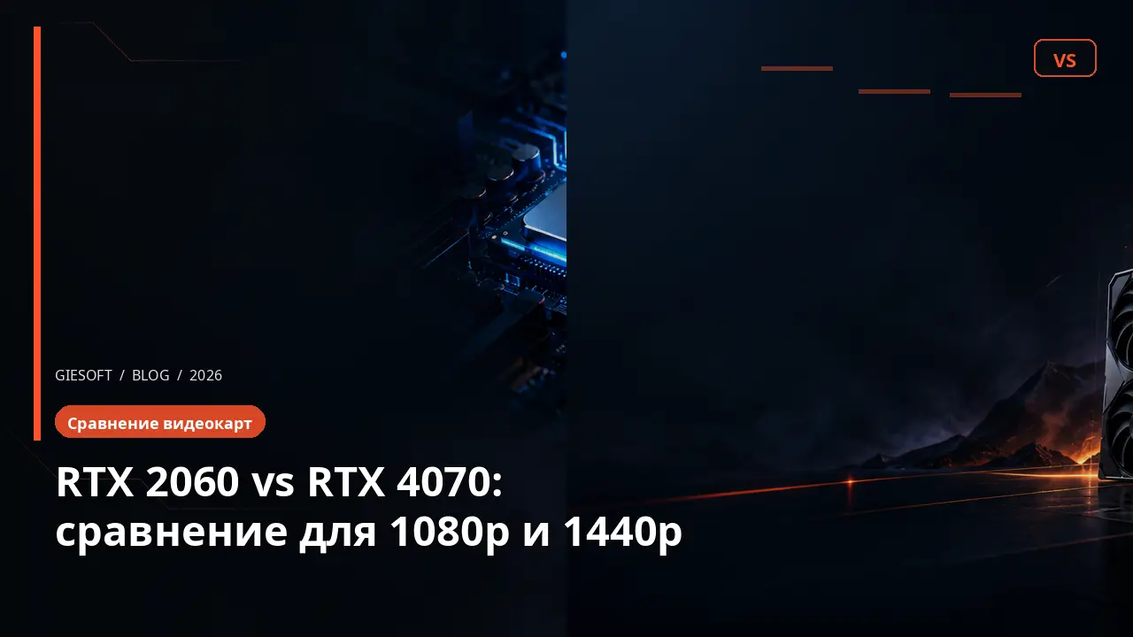 RTX 2060 vs RTX 4070: сравнение для 1080p и 1440p