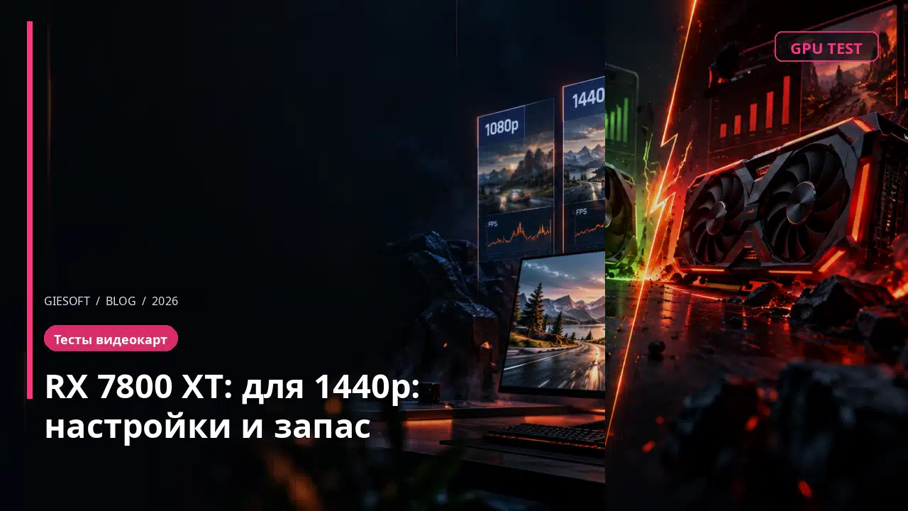 RX 7800 XT: для 1440p: настройки и запас