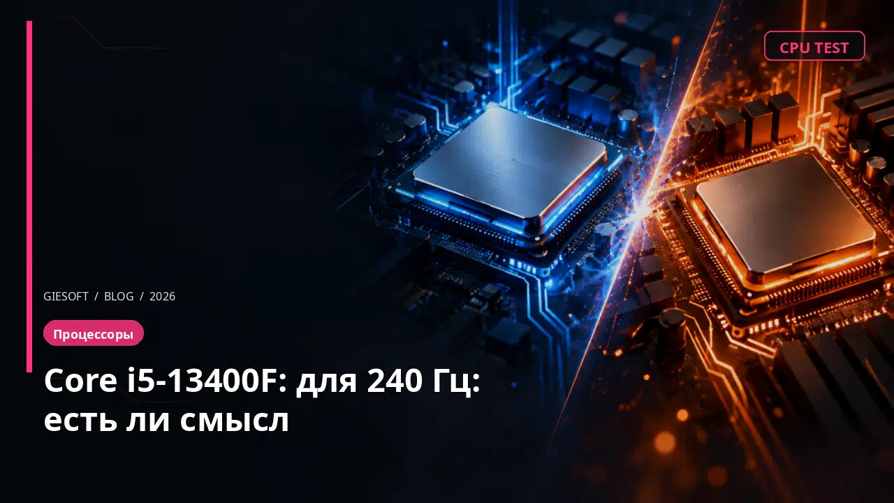 Core i5-13400F: для 240 Гц: есть ли смысл