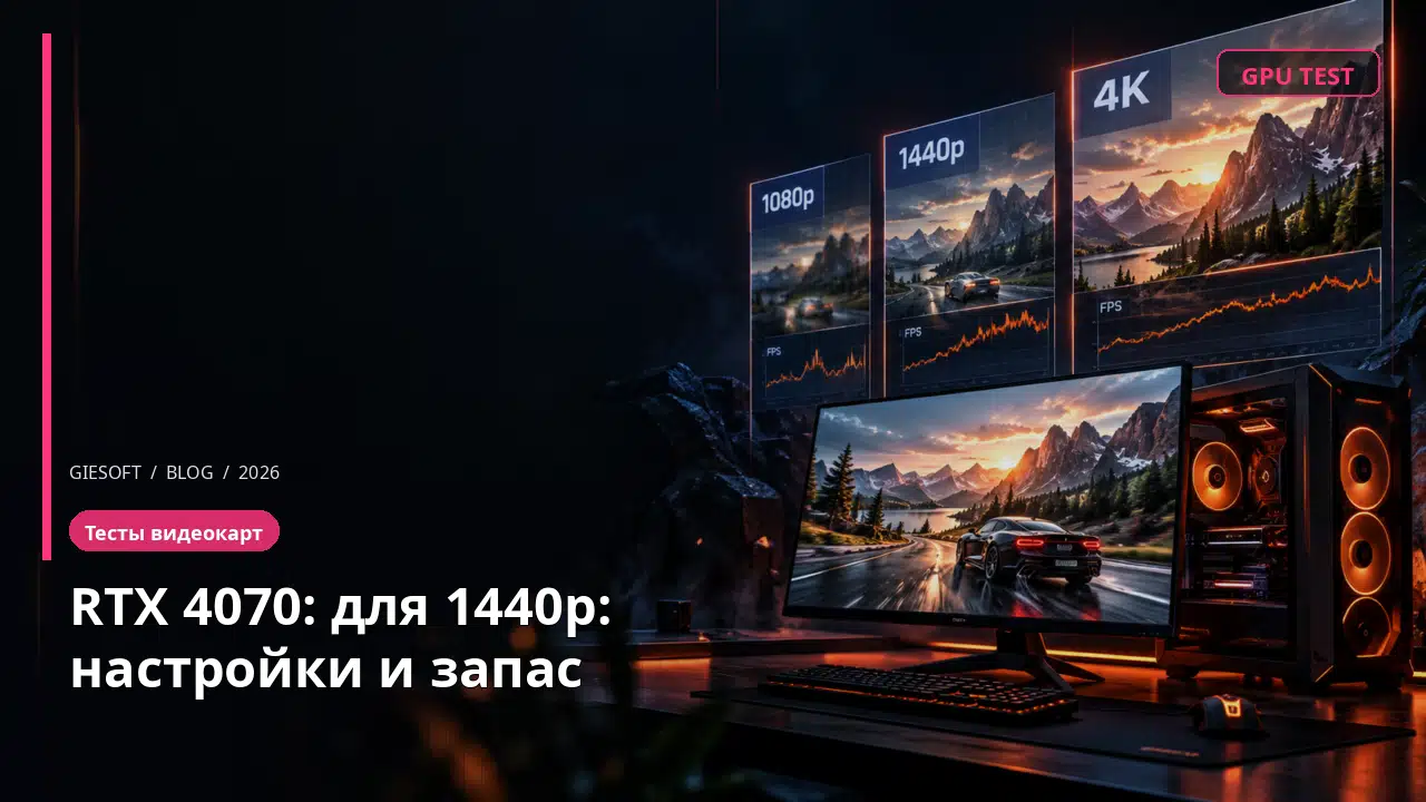 RTX 4070: для 1440p: настройки и запас