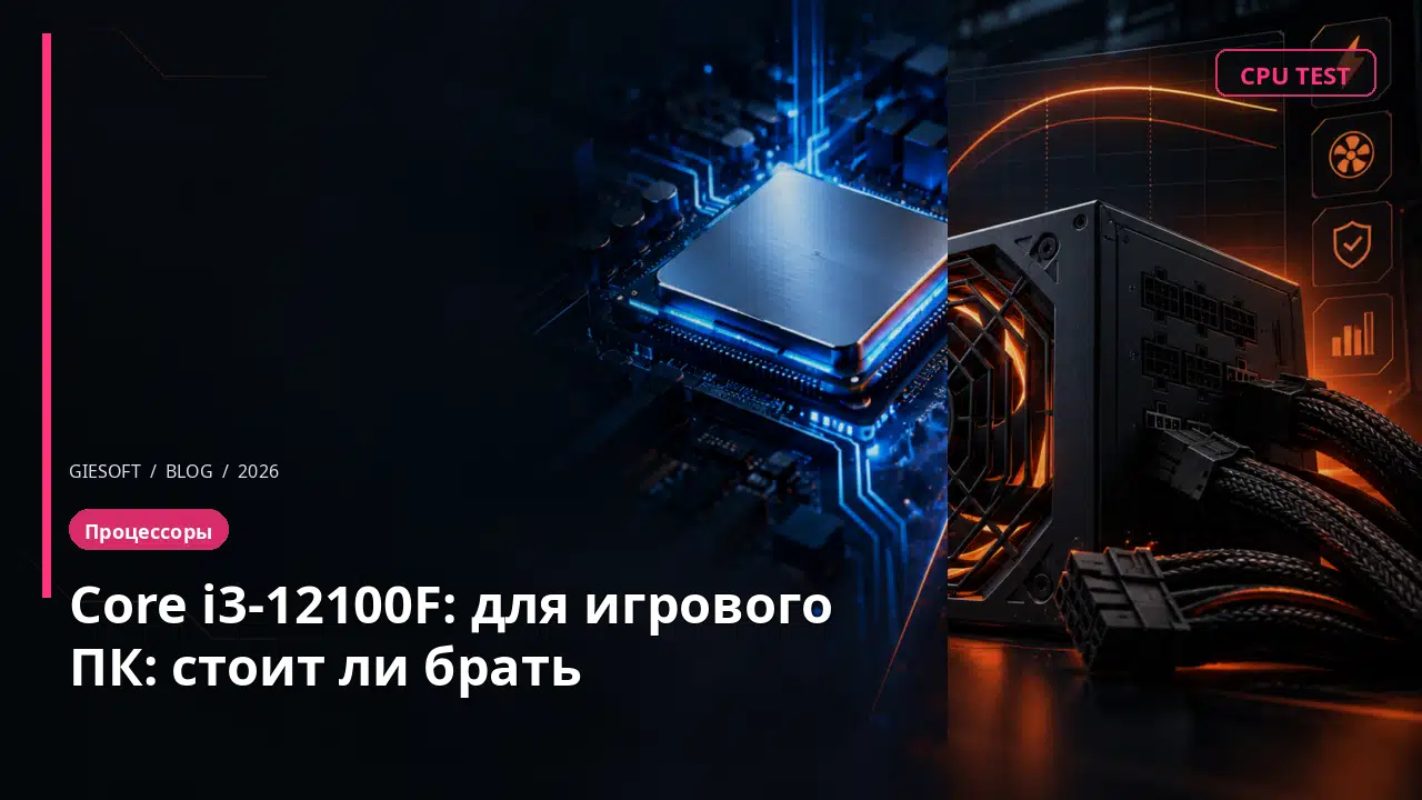 Core i3-12100F: для игрового ПК: стоит ли брать