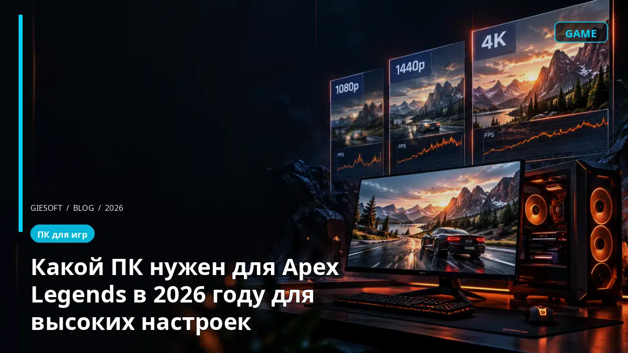 Какой ПК нужен для Apex Legends в 2026 году для высоких настроек