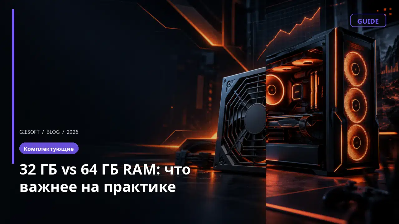 32 ГБ vs 64 ГБ RAM: что важнее на практике
