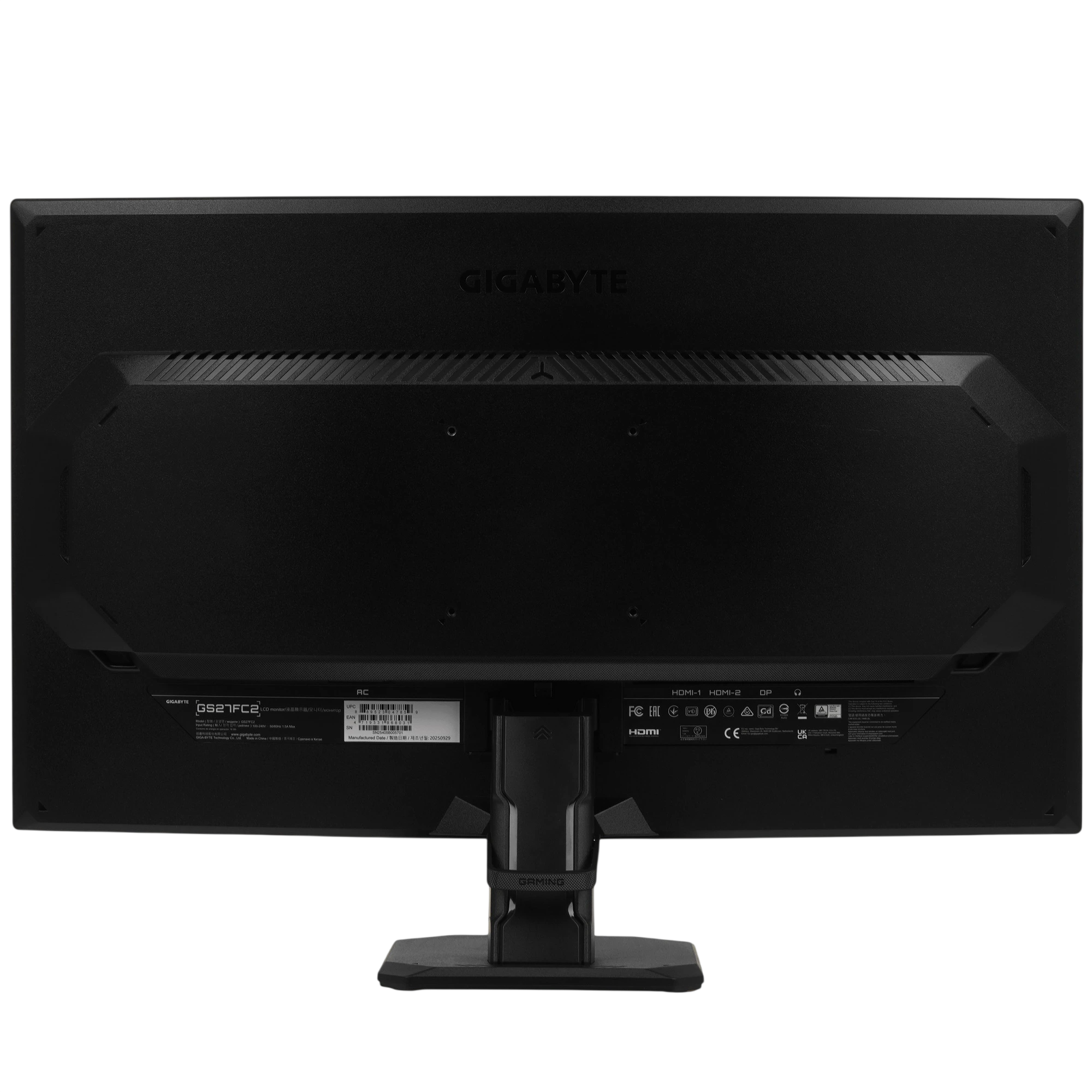 27 Монитор GIGABYTE GS27FC2 EK черный