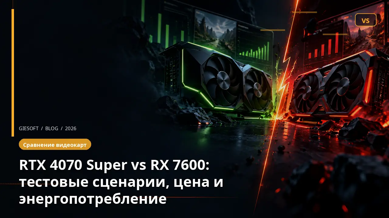 RTX 4070 Super vs RX 7600: тестовые сценарии, цена и энергопотребление