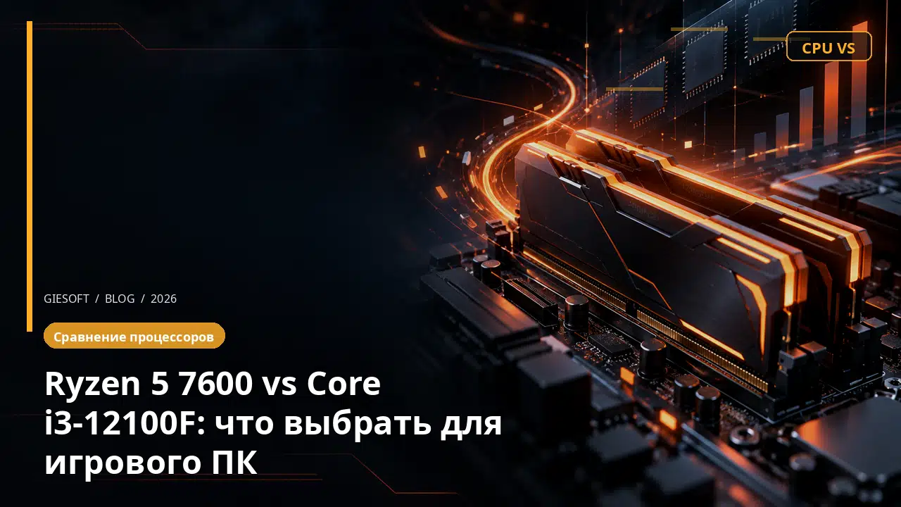 Ryzen 5 7600 vs Core i3-12100F: что выбрать для игрового ПК